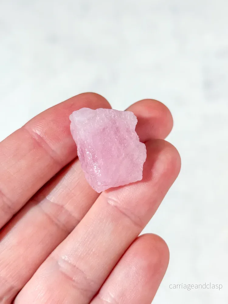 Rå rosa morganit (nr 2) - Bild 2