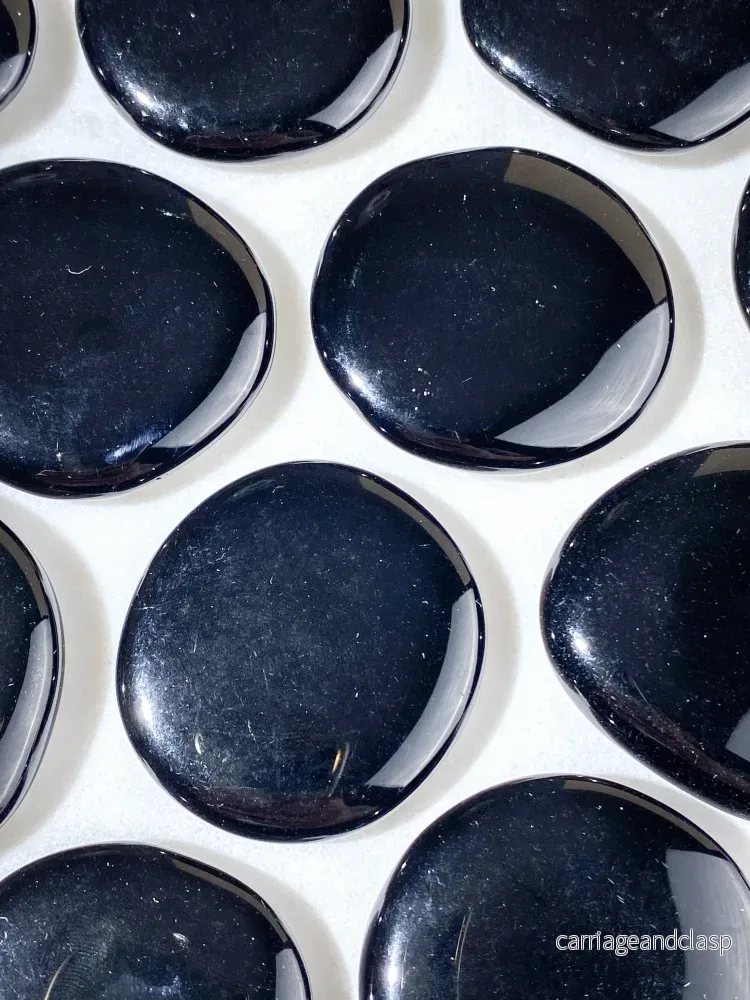 Svart Obsidian Disc - Bild 2