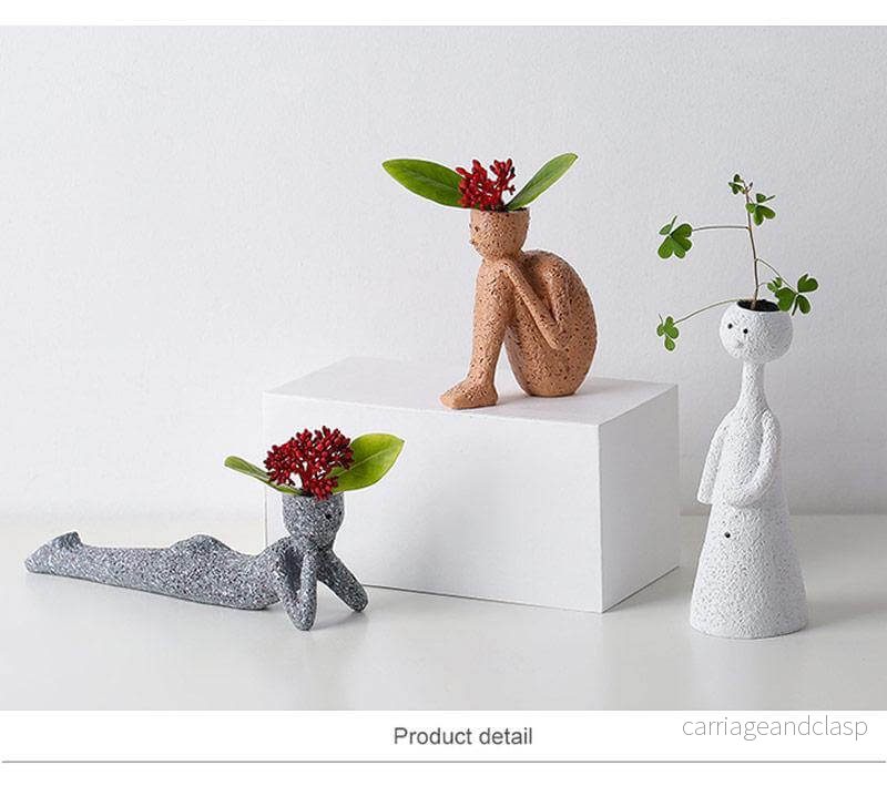 Nordisk Kreativ Klipp Porträtt Blomkrukor | Veska - Bild 3