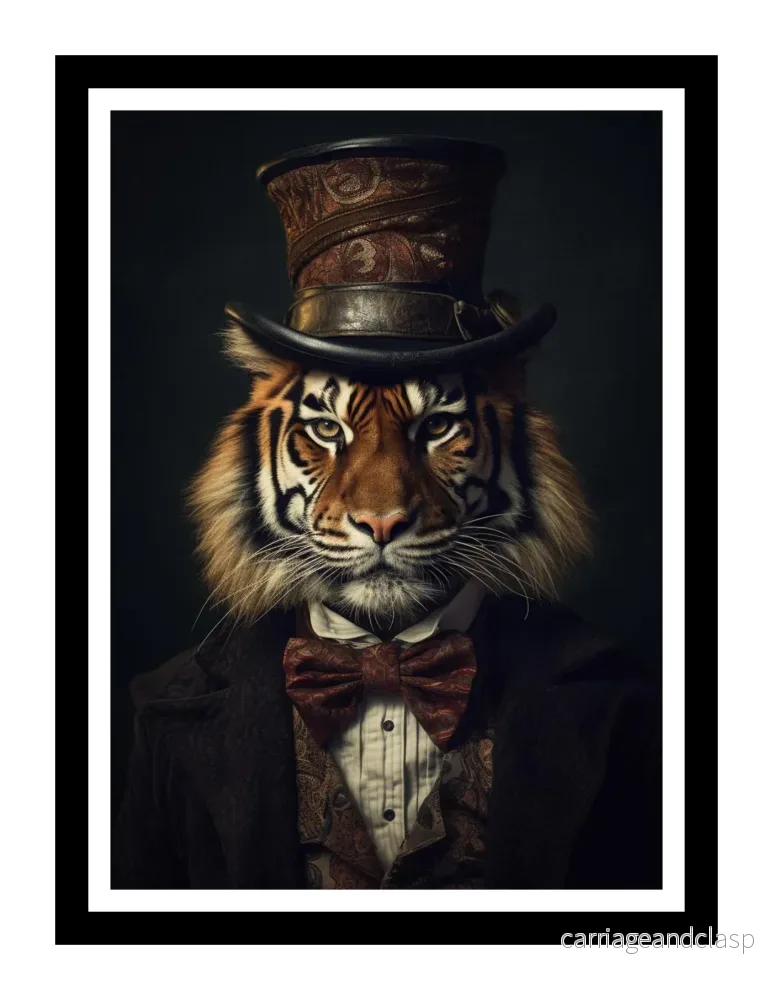 Majestätisk tiger med mustaschvibbar - Bild 2