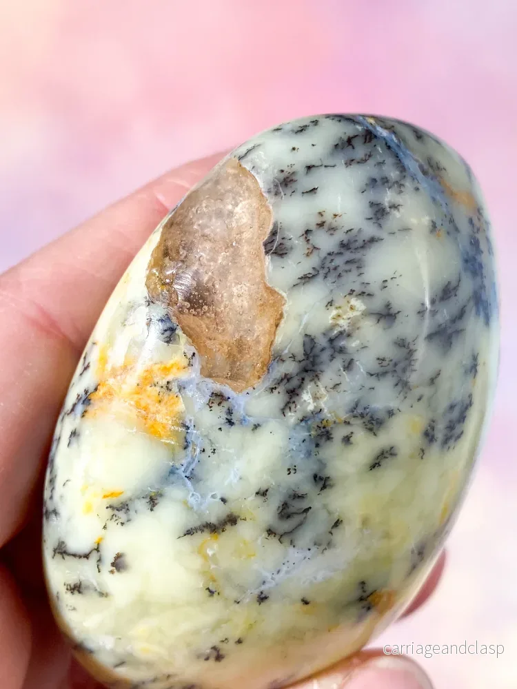 Grön Dendrit Opal Palmsten (Nr 2) - Bild 3
