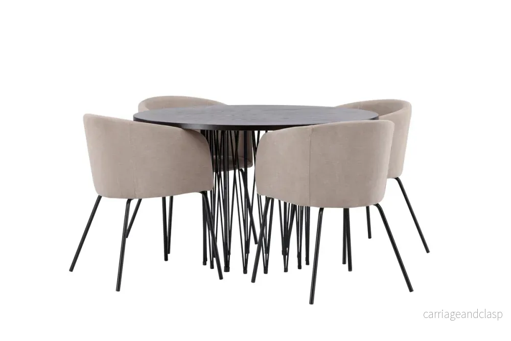 Berit & Stone Matgrupp Beige/Mocka - Bild 2