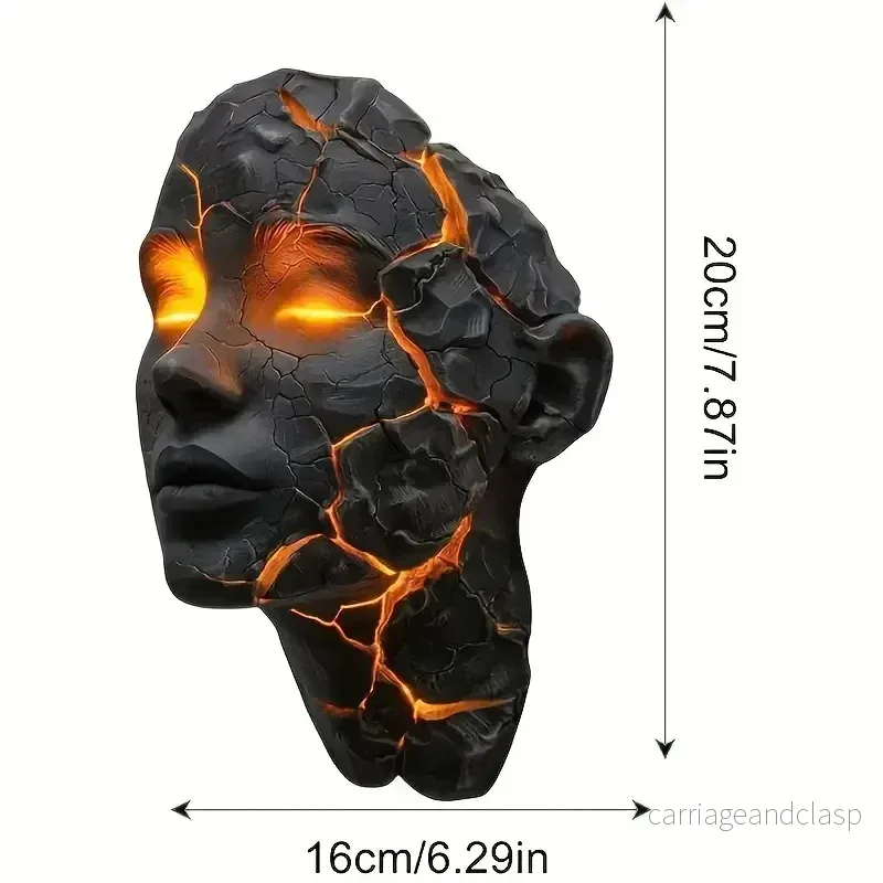 Vulkanisk Face Lava Spricka Väggkonst Lampa | Veska Vulkanisk Face Lava Spricka Väggkonst Lampa | Veska