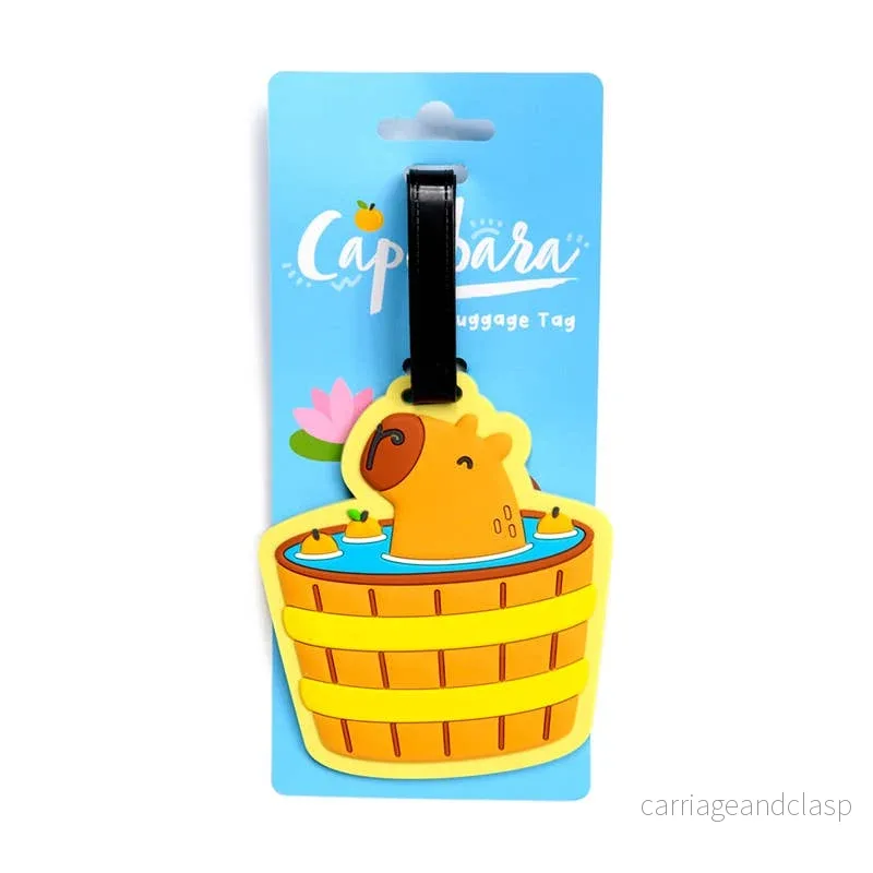Capybara PVC-bagagetag