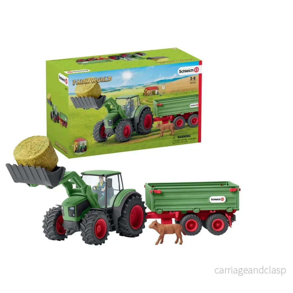 Schleich - Traktor med släp - Bild 2