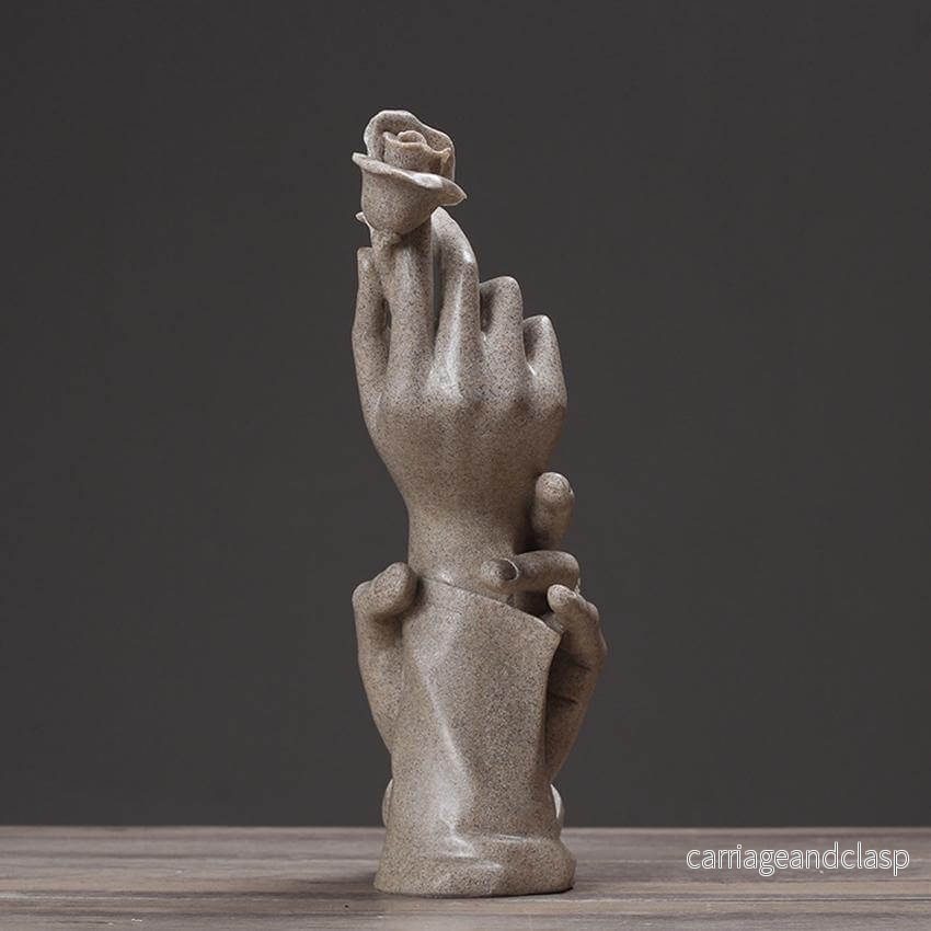 Tillsammans Kärlek Ros Statue | Veska - Bild 3