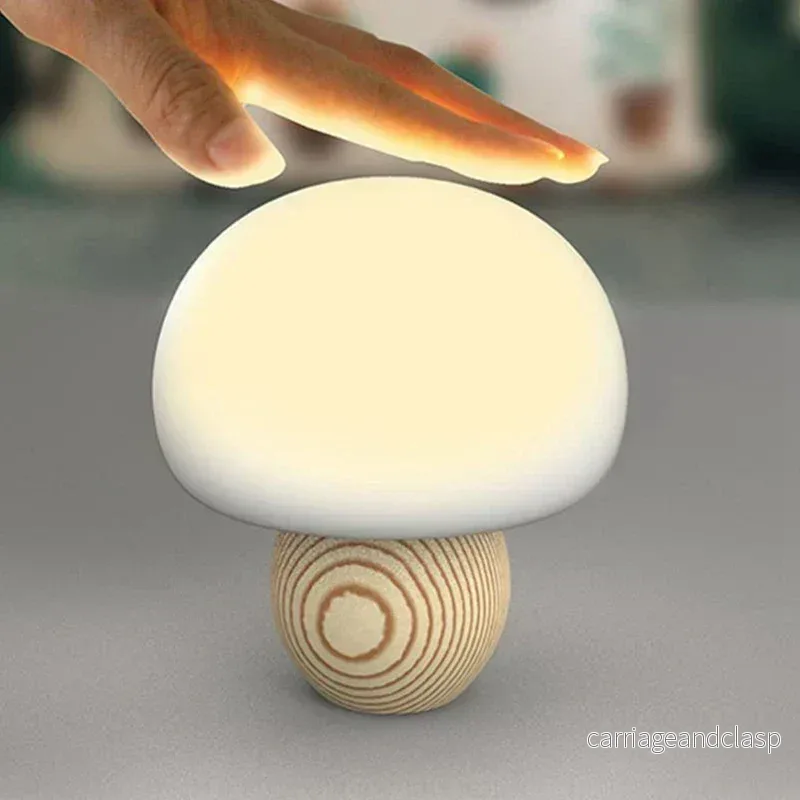 Magnetisk LED Svamp Bordslampa – Dekorativ Nattlampa med Touchkontroll | Veska - Bild 2