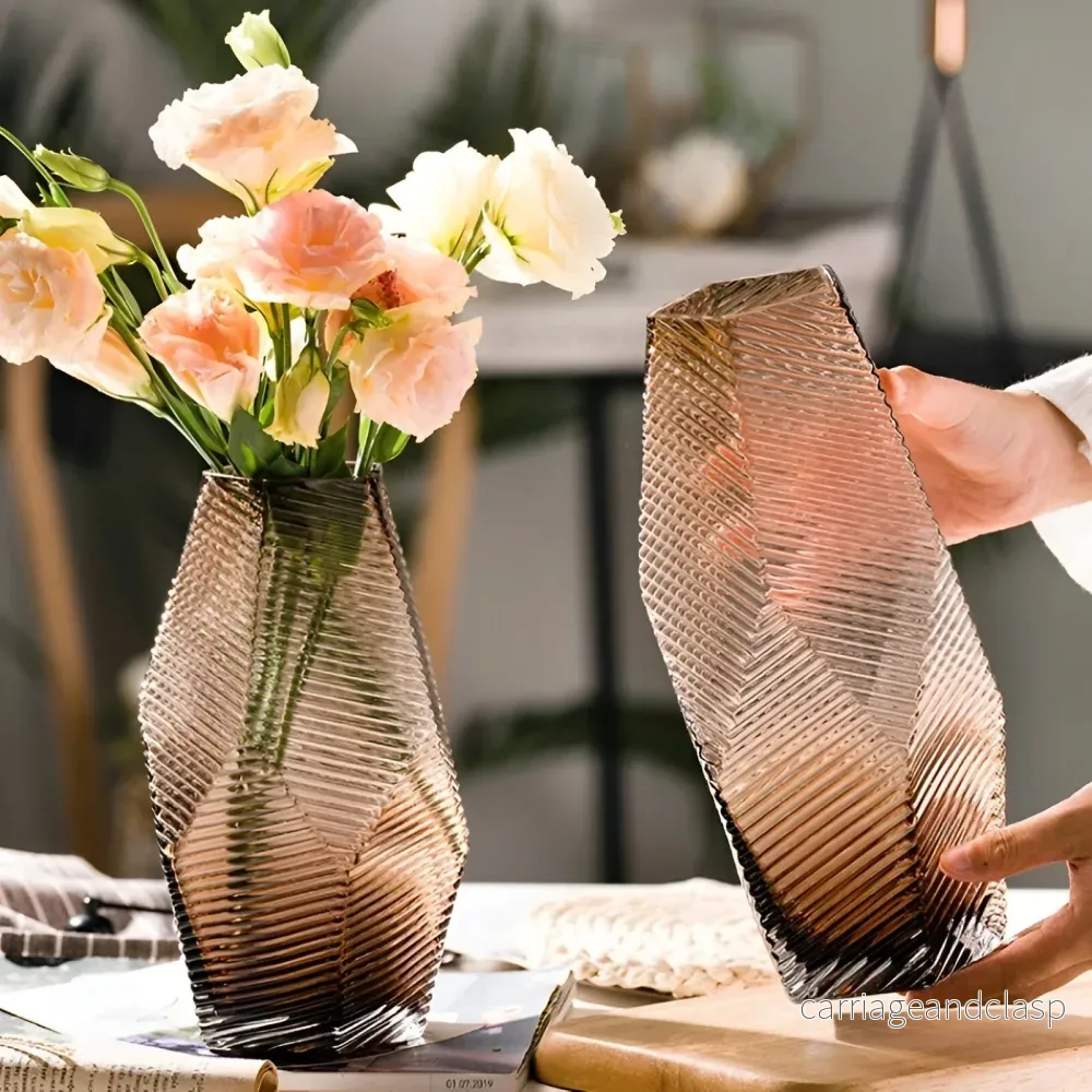 Modern geometrisk stil glas vas | Veska - Bild 2