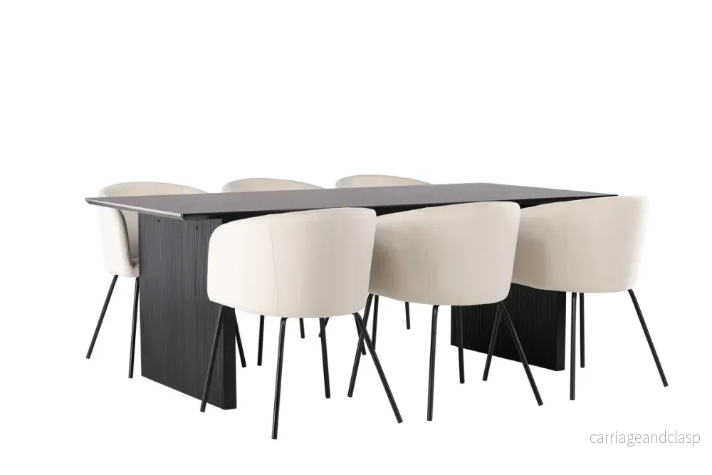 Berit & Vail Matgrupp Beige/Svart - Bild 3