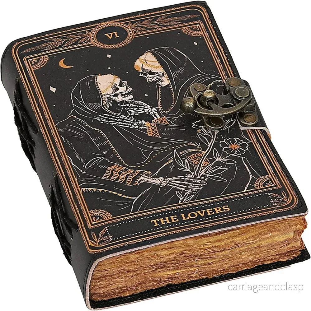 JMH - Grimoire, Läder Journal & Deckle Edge Papper - Bild 2
