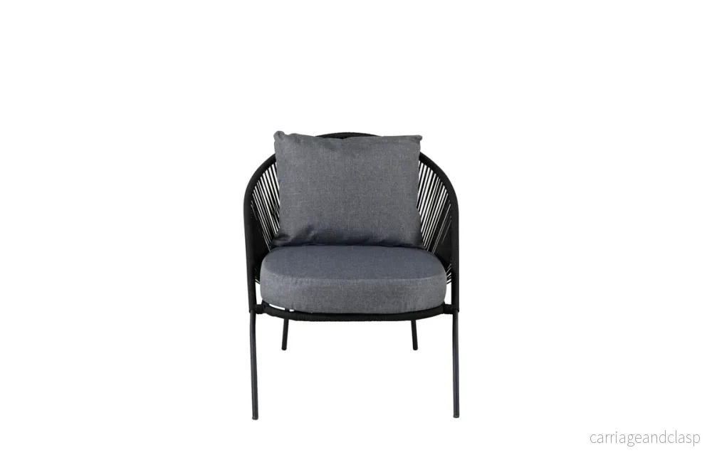 Lindos Loungefåtölj Svart - Bild 2