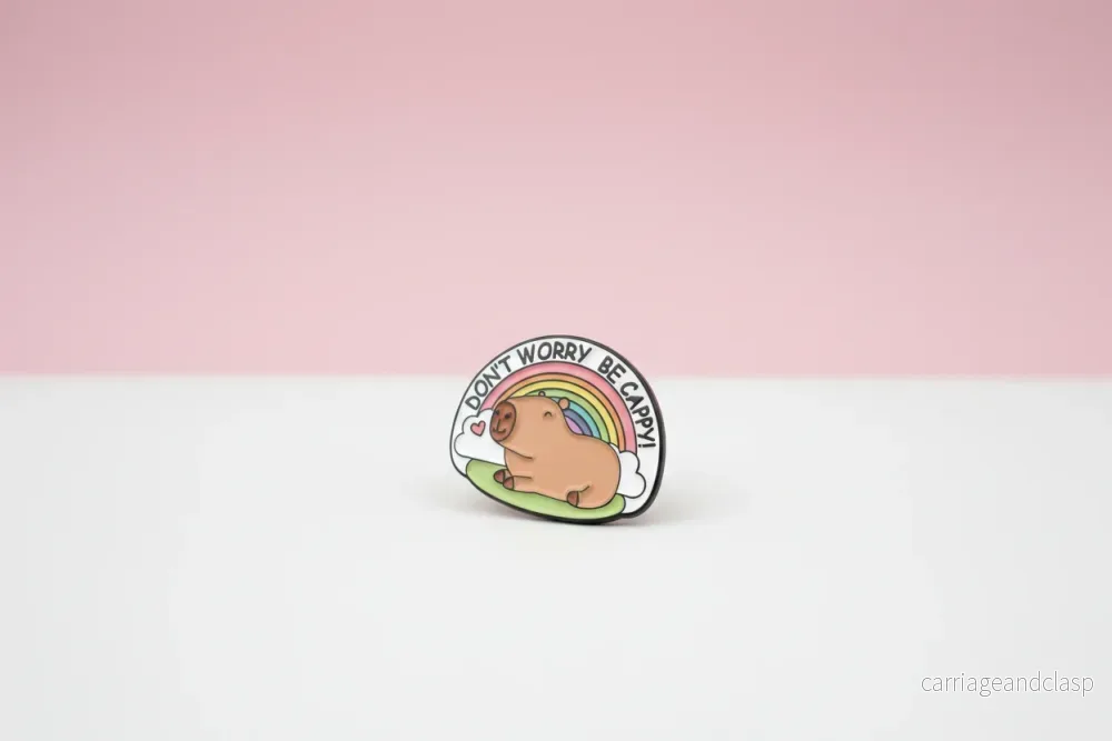 Pin – ”Don’t Worry, Be Cappy!” Pin – ”Don’t Worry, Be Cappy!”