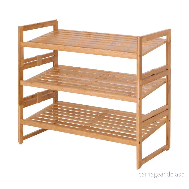 Bamboo 3-lager sko rack | Veska - Bild 2