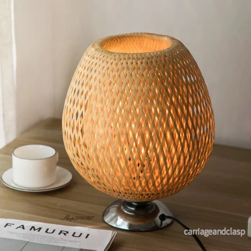 Veska | VintageBamboo - Bambus Vintage Bordslampa - Bild 2