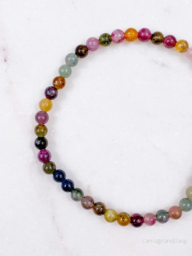 Armband med regnbågsturmalin - Bild 3