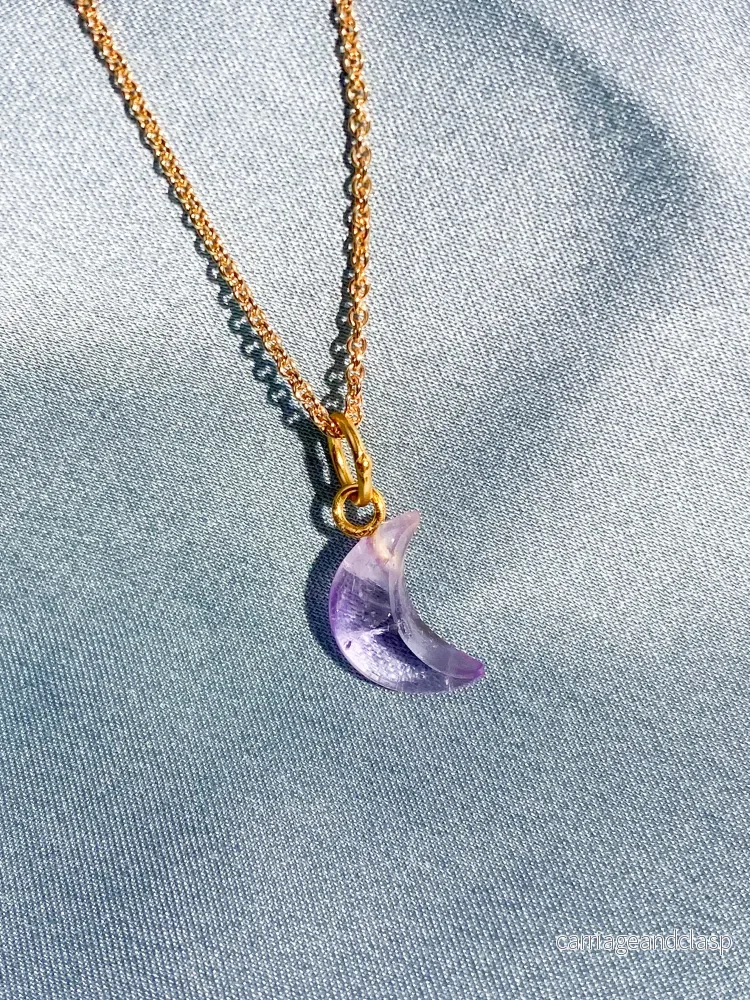 Mini Månhalsband (Ametist) - Bild 3