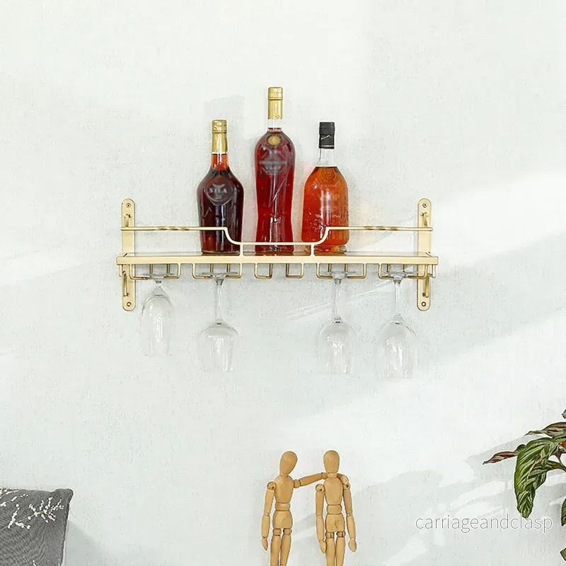 Modern väggvinrack med glashållare Funktionell & elegant | Veska - Bild 2