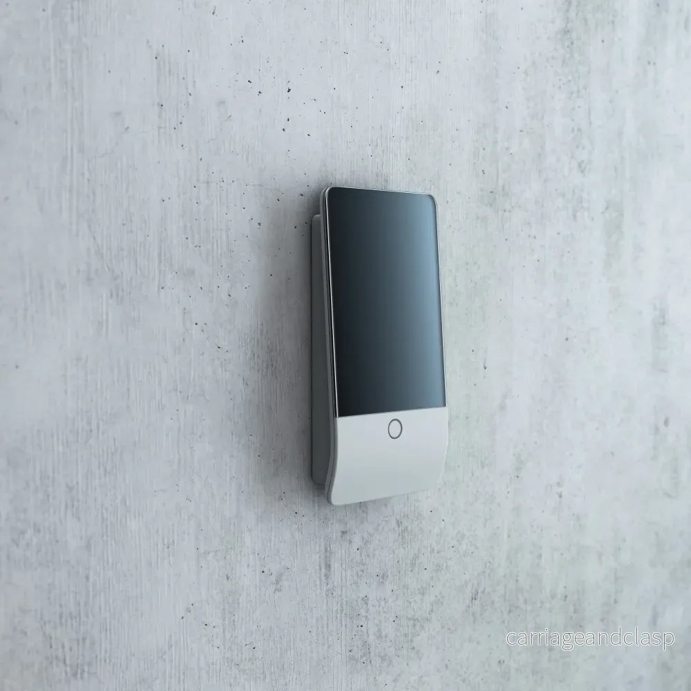 Jablotron JA-156E-GR, Pekskärm med RFID-taggläsare, semitrådlös, grå - Bild 2