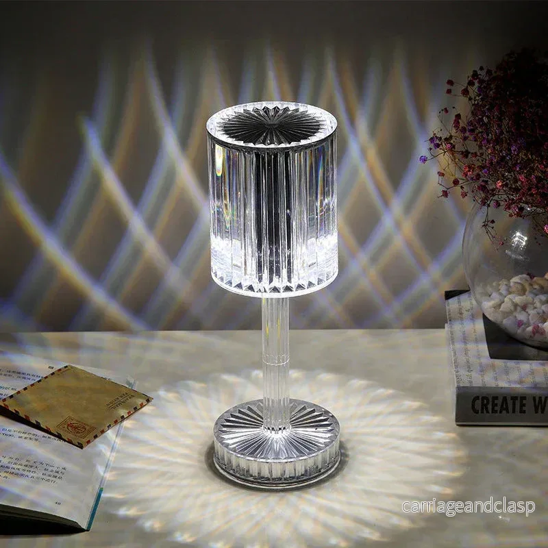 Dimbar Kristall Bordslampa med Modern Belysning - Seraphine | Veska - Bild 2