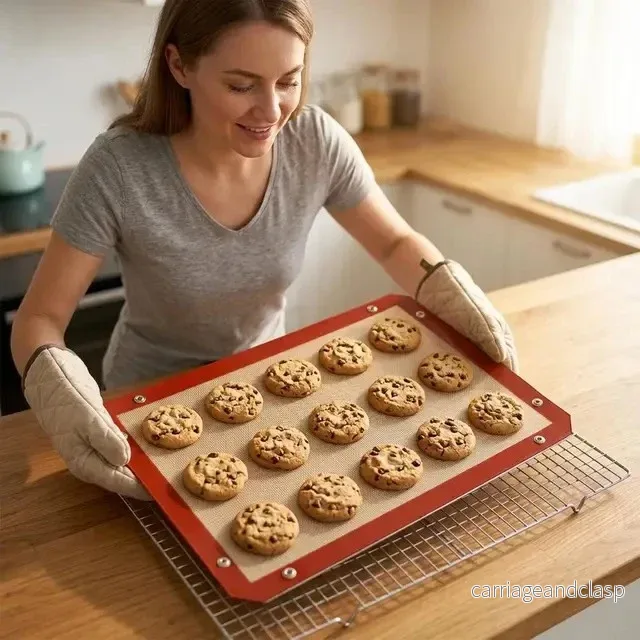 BakeFlex™ – Återanvändbar Bakmatta med Uppvikbara Kanter - Bild 3
