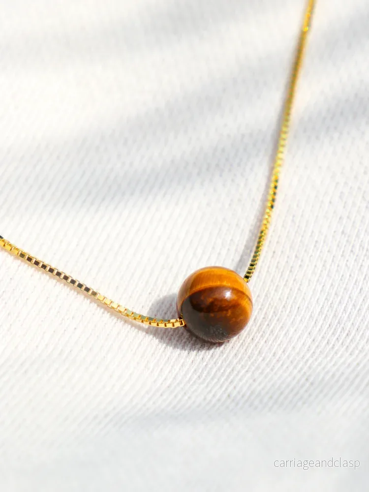 Akvamarin – Petite Heart – Guld