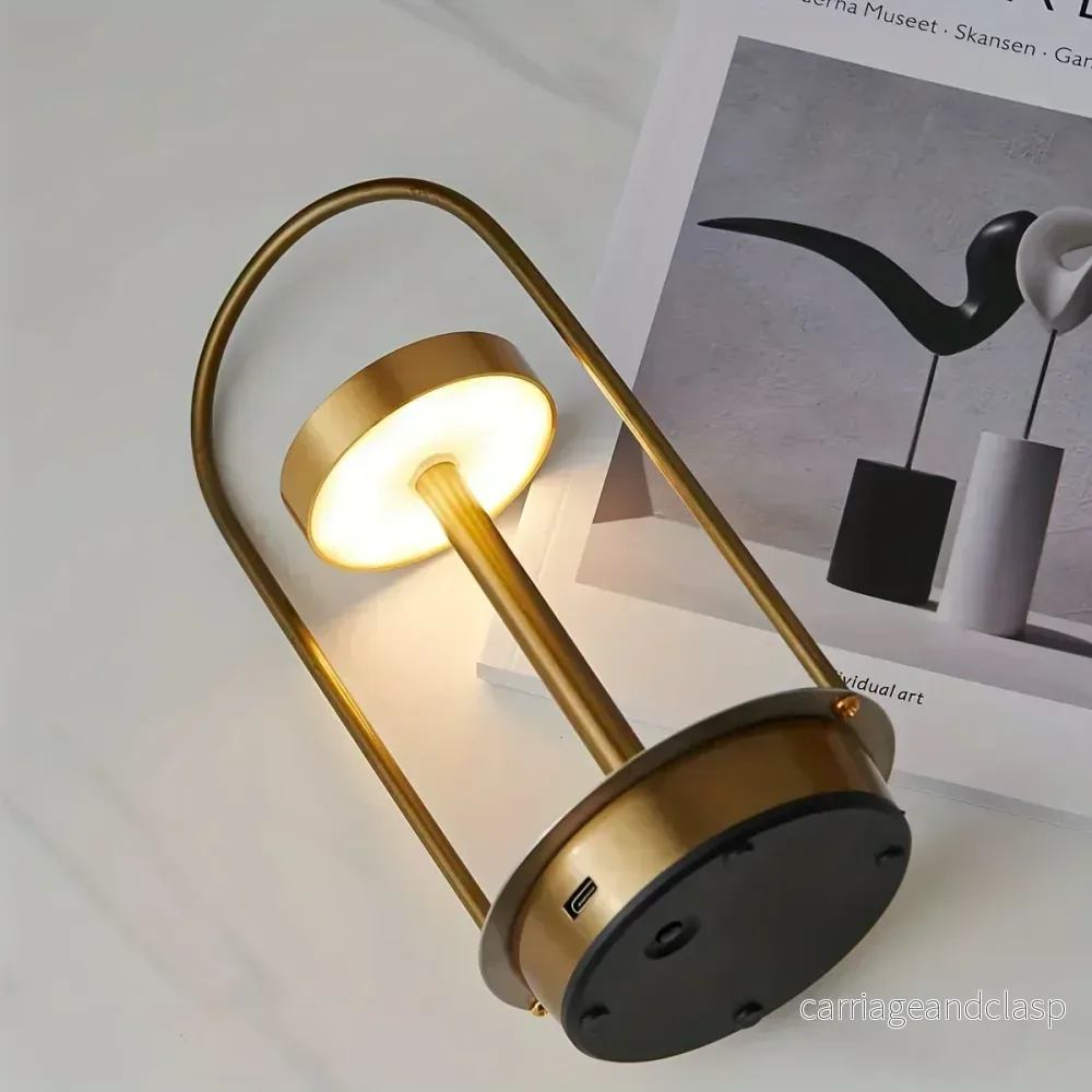 Veska | Trådlös uppladdningsbar LumiLight bordslampa - Elegant bärbar bordslampa för en raffinerad atmosfär