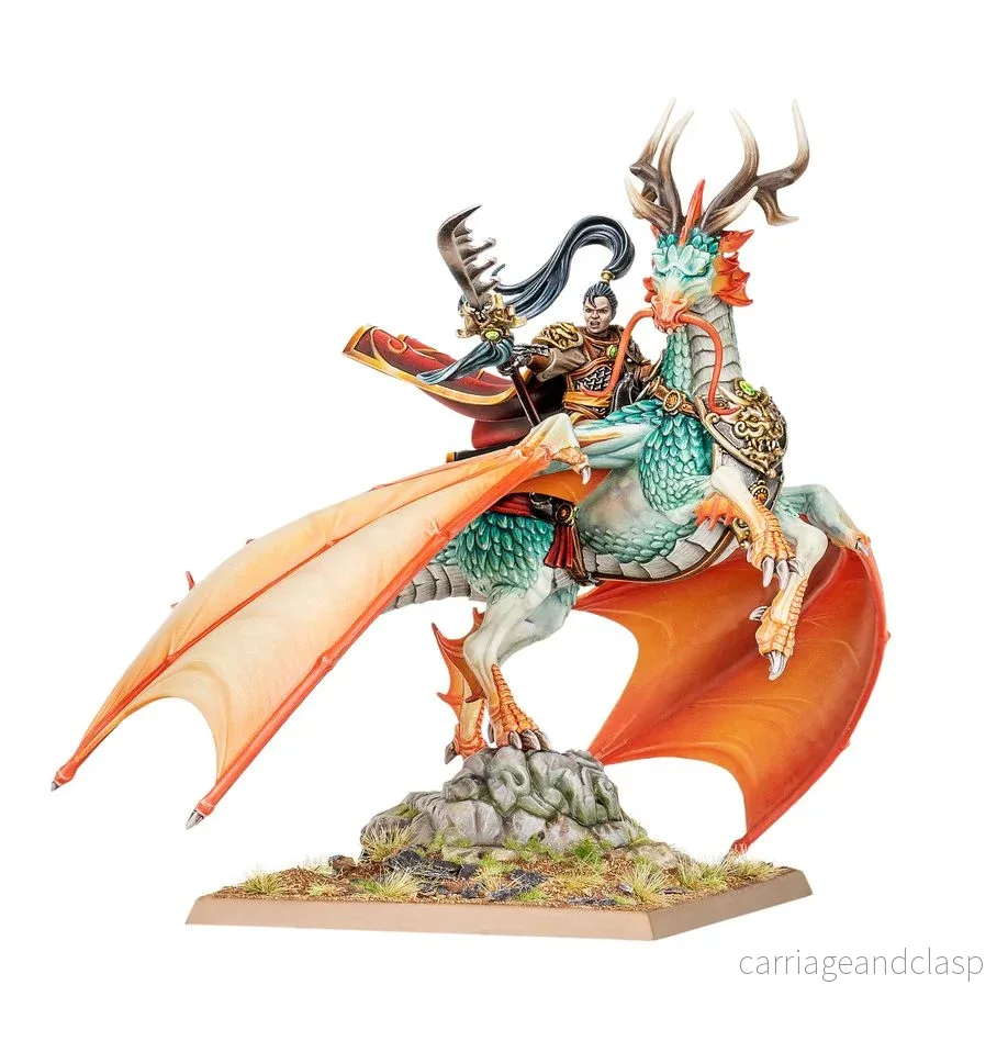 Warhammer: The Old World - Grand Cathay - Shugengan Lord on Great Spirit Longma - Bild 2