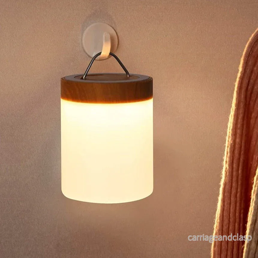 LED Bordslampa med Träbas och Touchkontroll | Veska - Bild 2