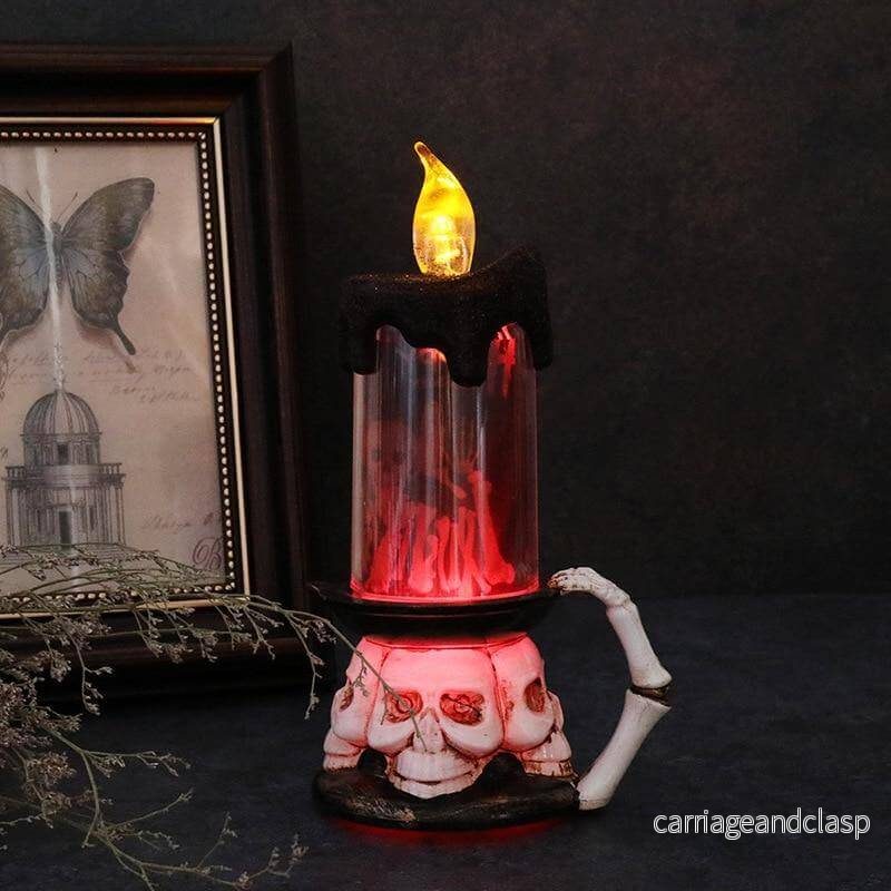 3D Pumpa Skelett Halloween Ljus | Veska - Bild 3