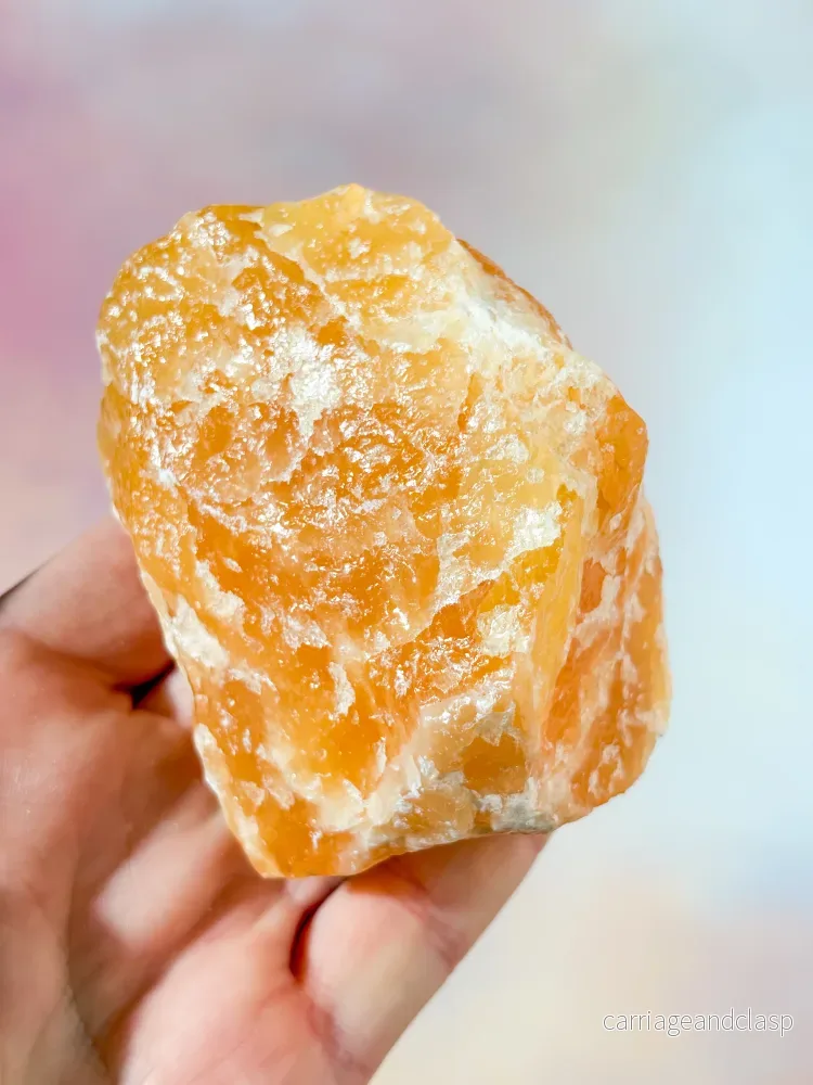 Orange Kalcit Rå (Nr. 4) - Bild 3