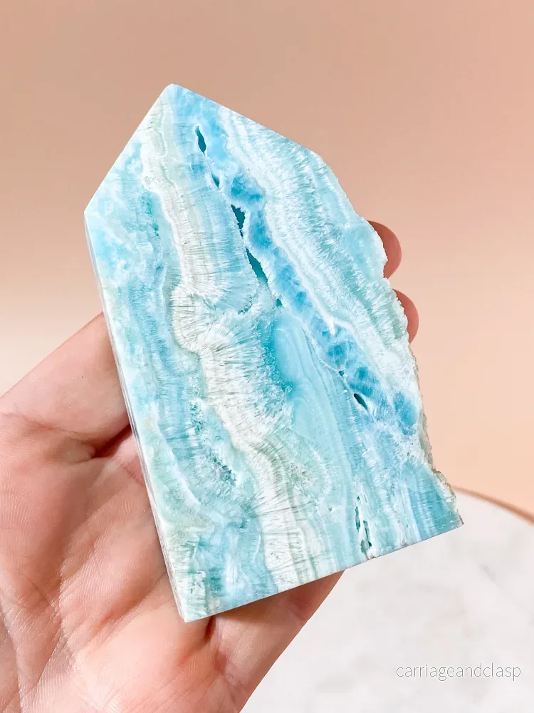 Blå Hemimorphite Torn (Nr. 2) - Bild 3