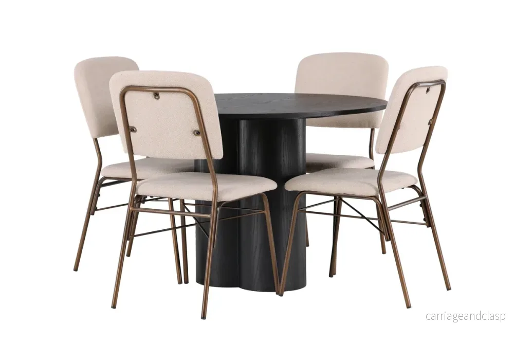 Olivia & Seda Matgrupp Svart/Beige - Bild 2