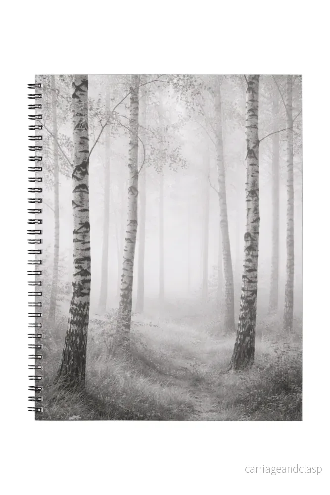 Misty Birch Forest
