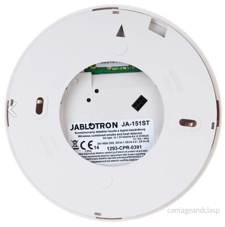 Jablotron JA-151ST Trådlös brand- och värmedetektor med siren - Bild 3