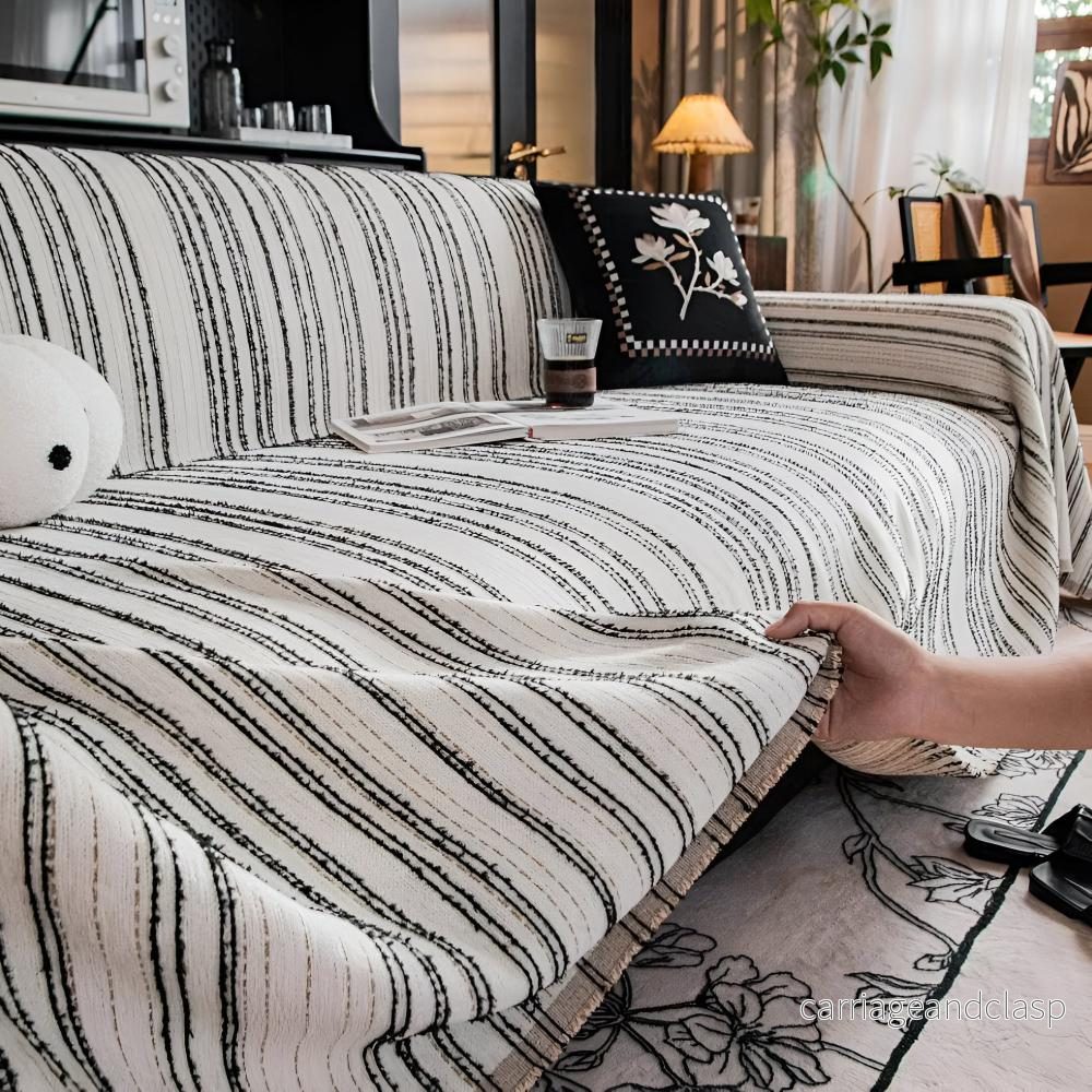 Regal Stripes Chenille Sofföverdrag | Veska Regal Stripes Chenille Sofföverdrag | Veska