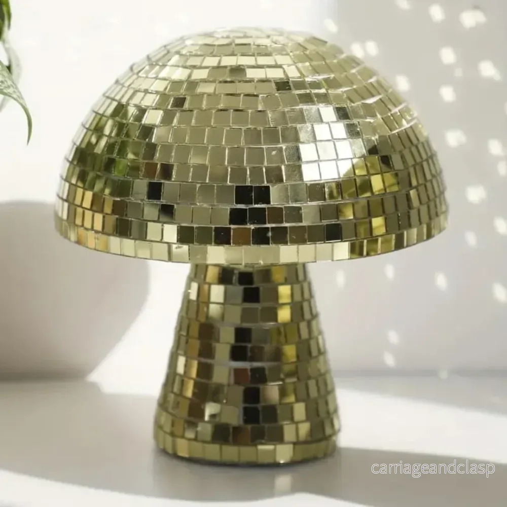 Metallisk Disco Bordslampa Svampdesign | Veska - Bild 2