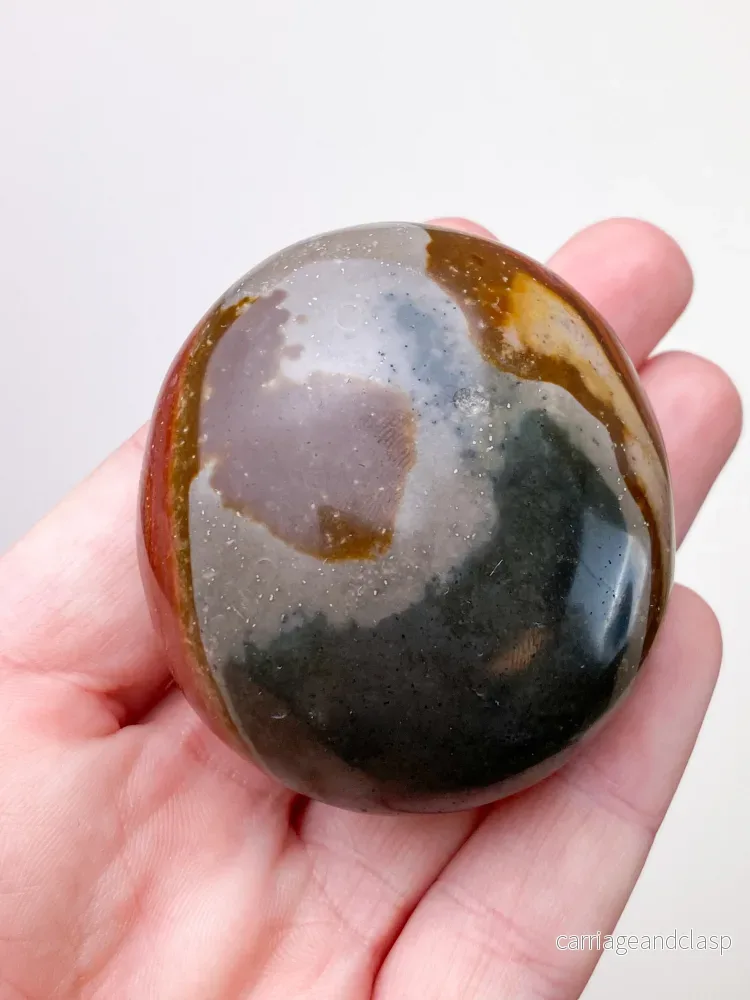 Polychrom Jasper Palm Stone (nr 12) - Bild 2