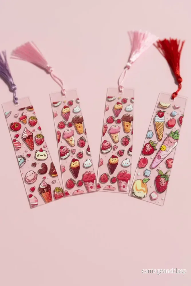 Bokmärke med tofs Sweets