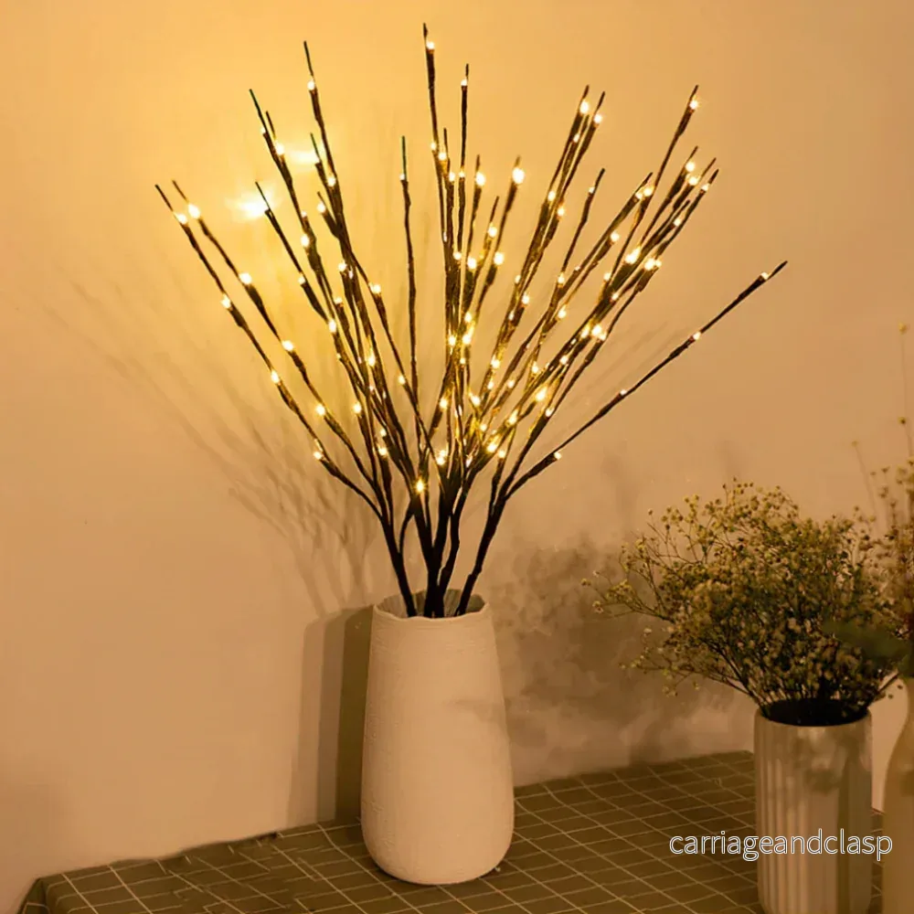 LED Belyst Konstgren Bordslampa | Veska