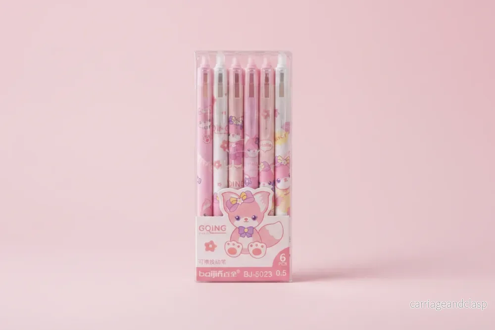 Pennor i 6 pack - Suddbara - Rosa Räv