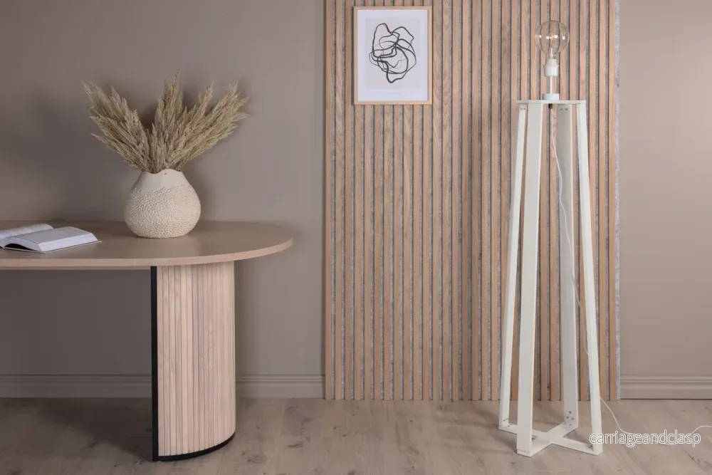 Avspark Golvlampa Vit