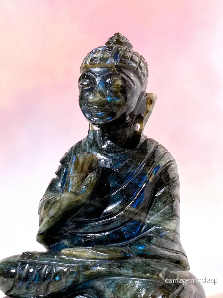 Labradorit Buddha (Nr. 2) - Bild 2