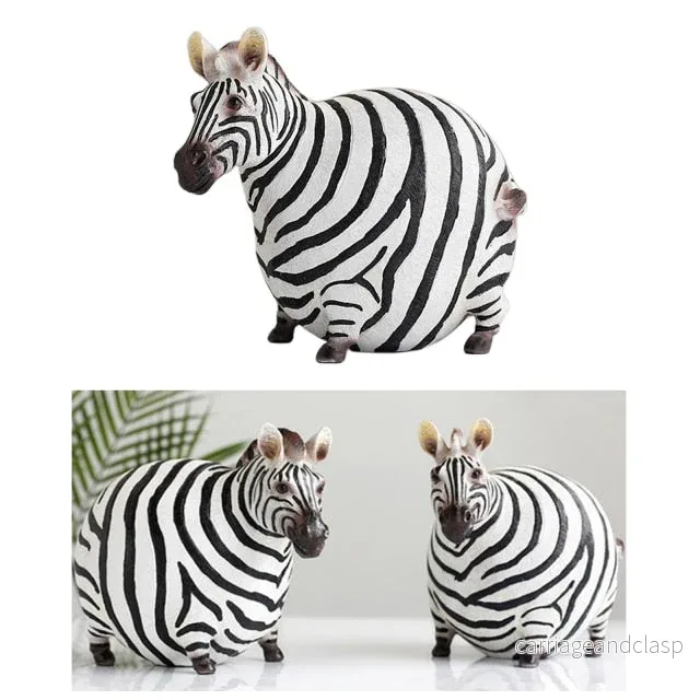 Moderna söta zebra resinfigurer | Veska Moderna söta zebra resinfigurer | Veska