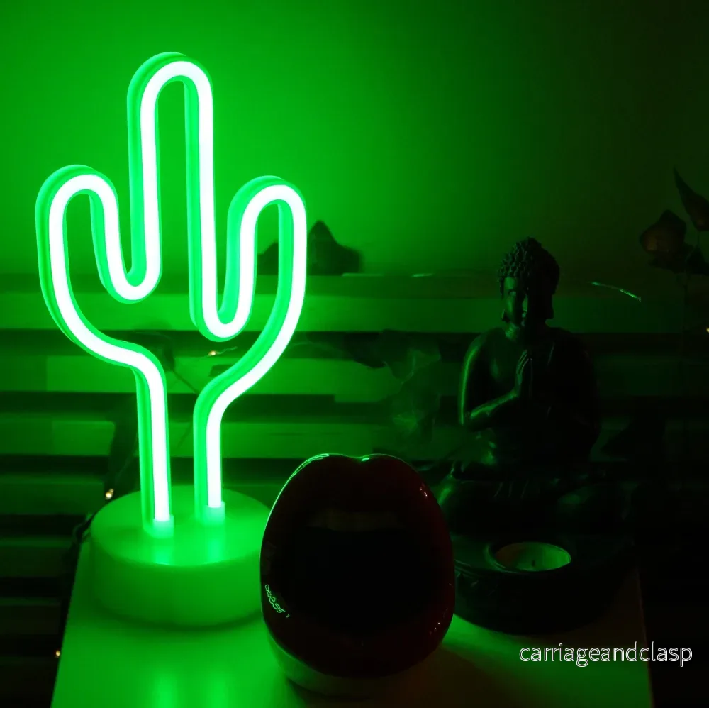 Neon Kaktus LED Lampa | Veska - Bild 2