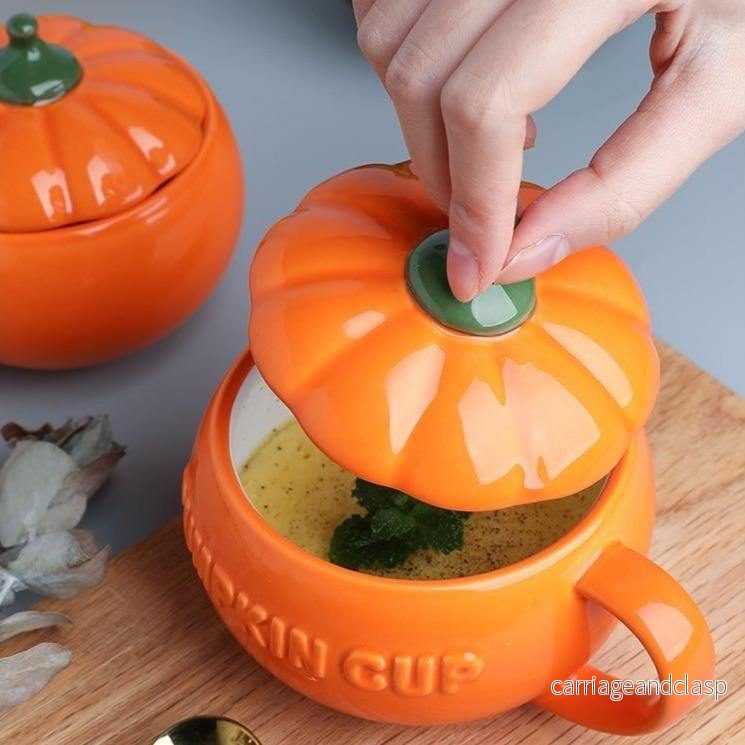 Kreativ Keramisk Pumpa Mugg Kopp | Veska - Bild 2