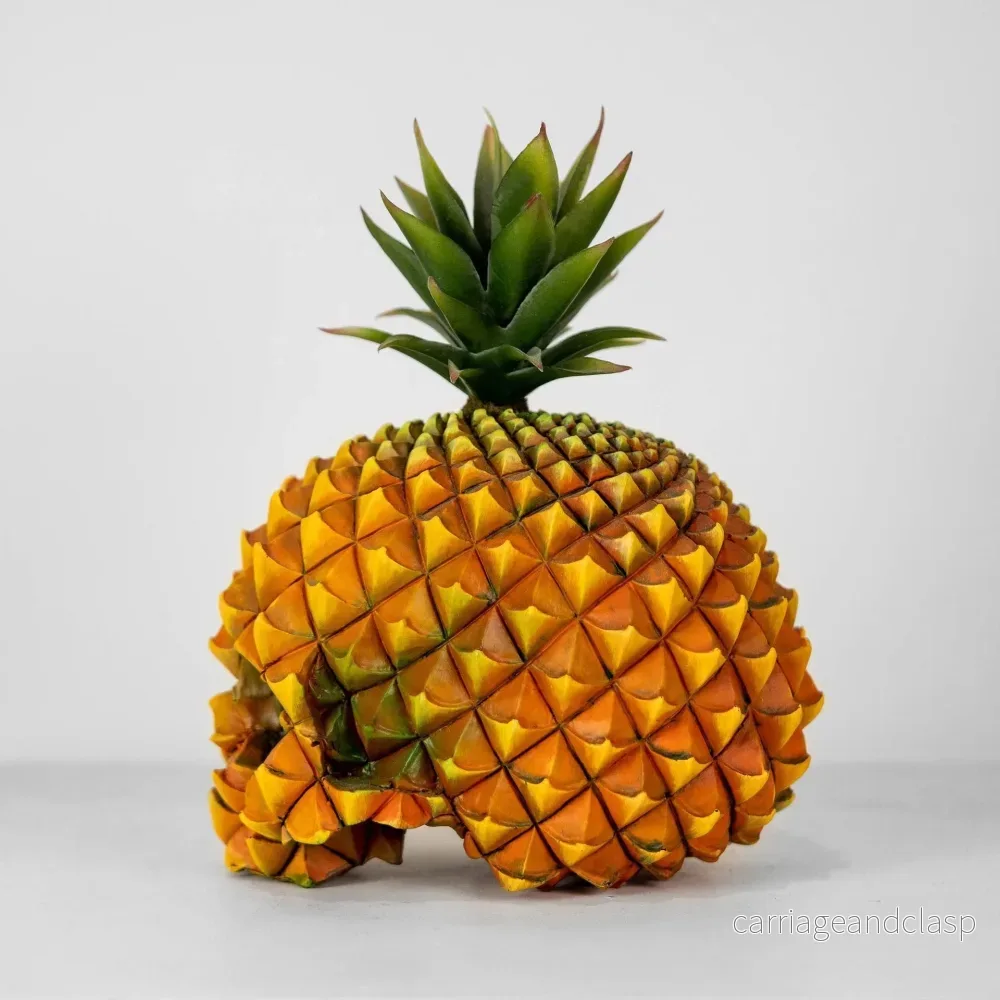 Kreativ Harz Gotisk Ananas Skalle Staty | Veska - Bild 2