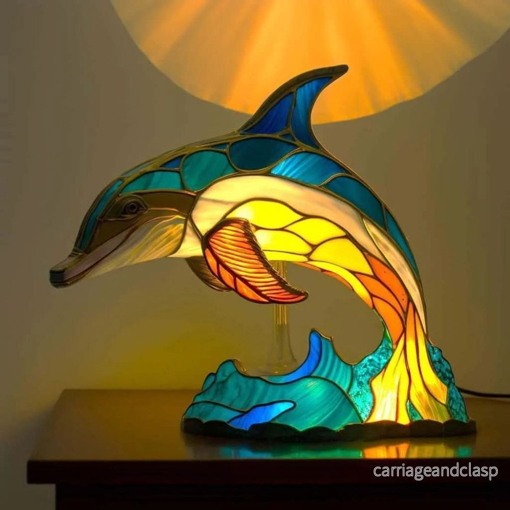 LED Hund Bordslampa – Modern Resin Design | Veska - Bild 3