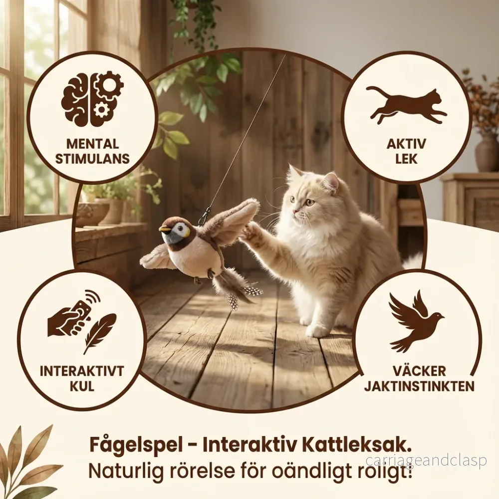Fladdrande Fågel Kattleksak - Bild 3