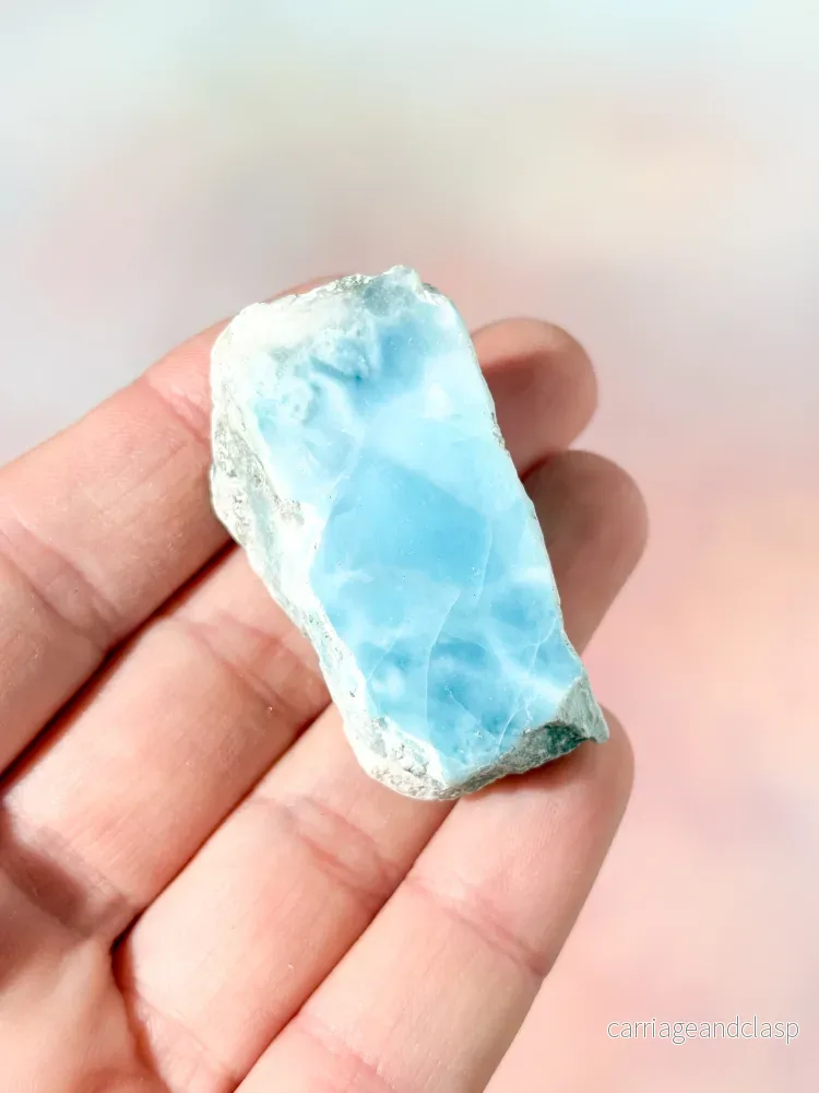 Larimar Rå Polerad (Nr. 49) Exklusiv Kvalitet - Bild 2