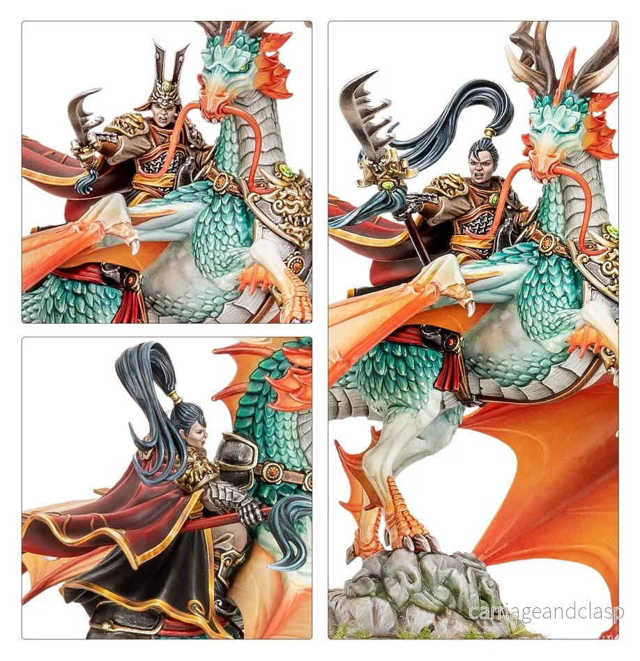 Warhammer: The Old World - Grand Cathay - Shugengan Lord on Great Spirit Longma - Bild 3